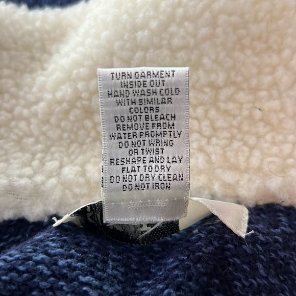 Kikit Teddy Bear cute navy blue Christmas Sweater Vest Holiday Cardigan large - Picture 11 of 11